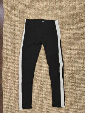 H&M Black Pants with White Accent
